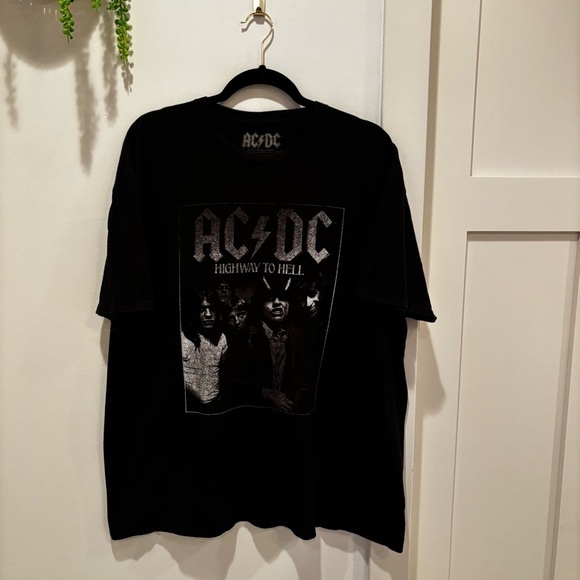 AC/DC Other - AC/DC Highway to Hell Black Oversized Graphic T-Shirt Men's Size 2XL 100% Cotton